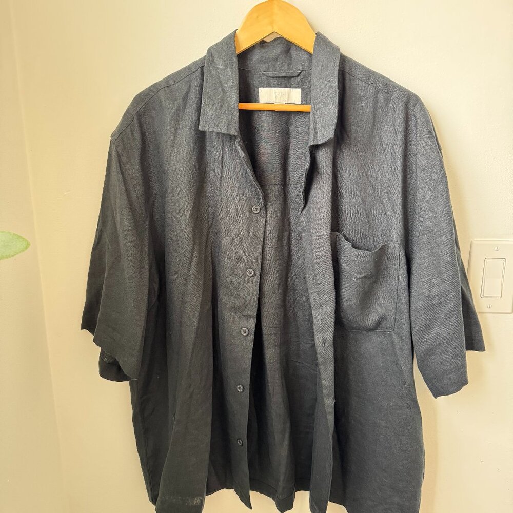 Jack & Jones Premium Relaxed Fit Corduroy Shirt – Dark Grey – Men’s XL